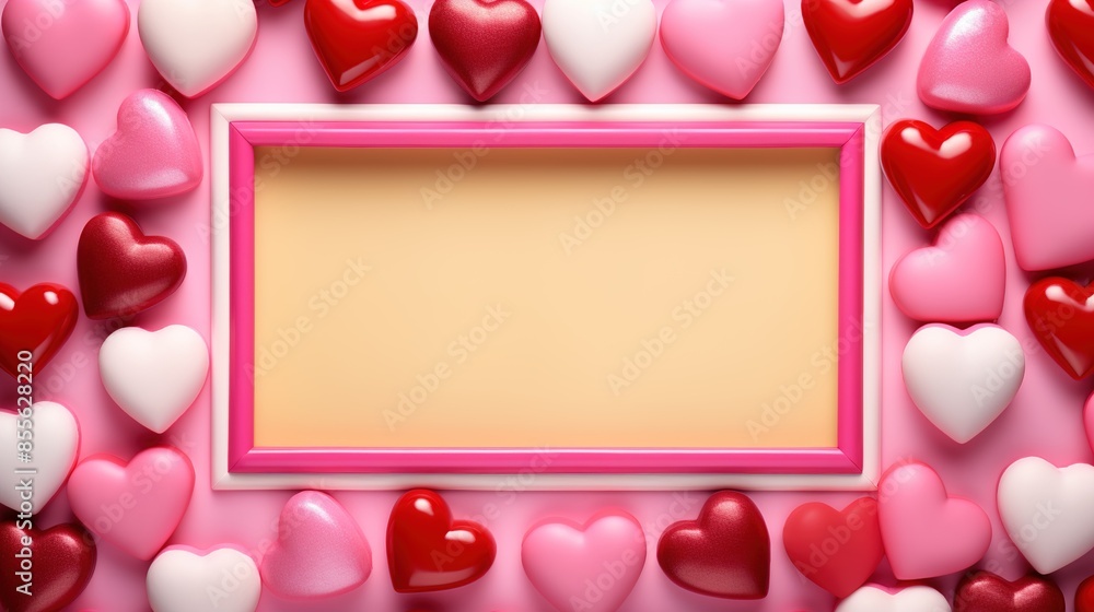frame with hearts frame with hearts
