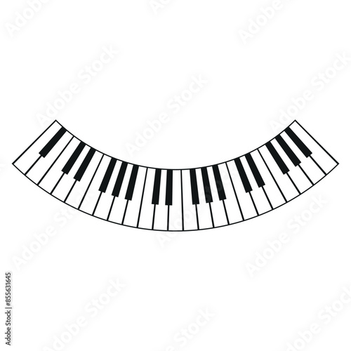 Piano keyboard Illustration