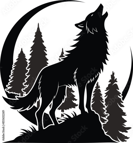 A Cunning Fox Screaming in Mountains.