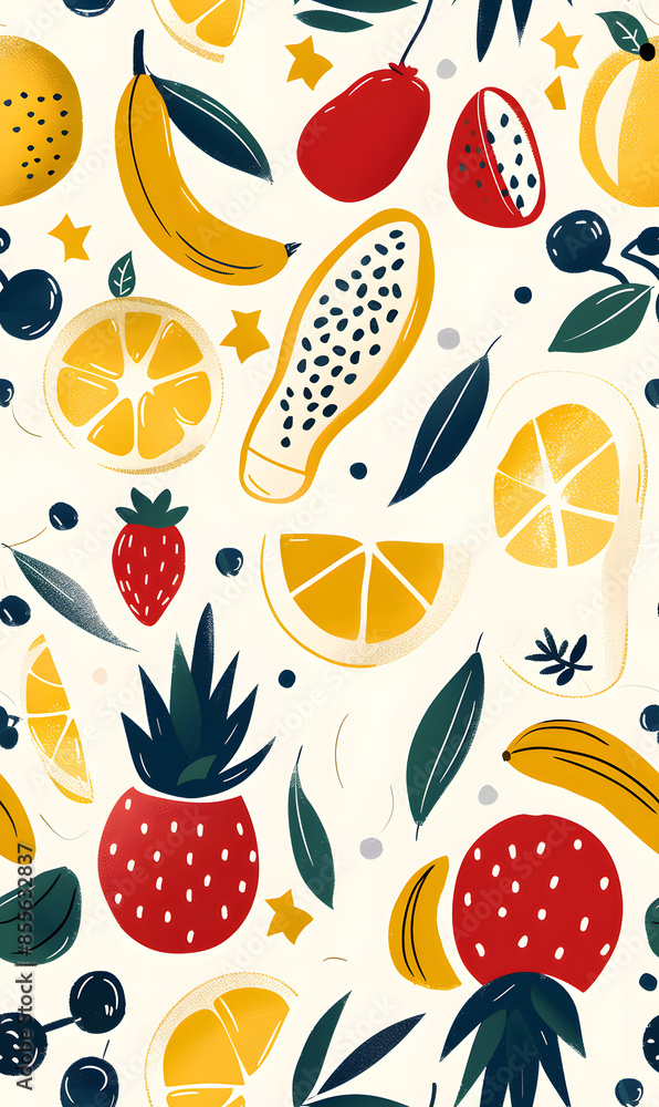 wallpaper, tiles or carpet cartoon illustrator, seamless pattern.