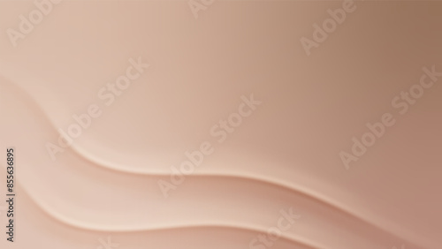 Nude gradient. Pastel nude background with soft wave, modern vector gradient design
