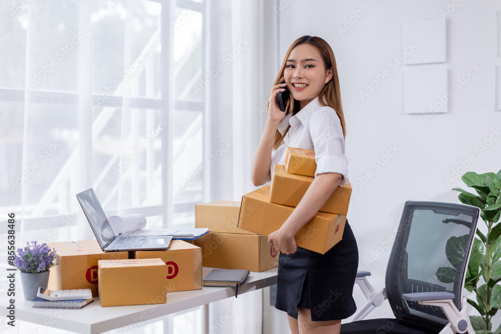 Pretty Asian sme business woman working Custom Ecommerce Packaging leading supplier of custom packaging. create a personalised experience, fast production SME and competitive pricing
Pretty Asian sme business woman working Custom Ecommerce Packaging leading supplier of custom packaging. create a personalised experience, fast production SME and competitive pricing