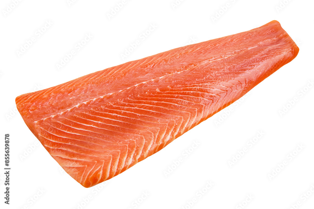 Filet of Salmon trout isolated on white background Filet of Salmon trout isolated on white background