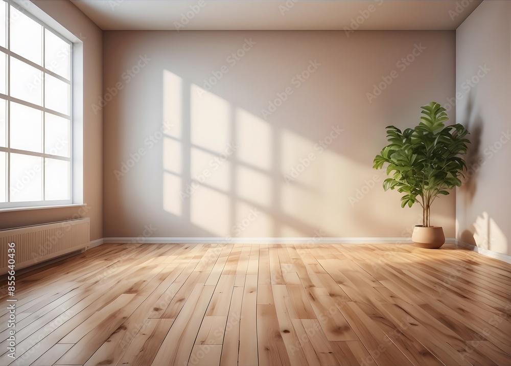 Obraz premium White room interior. 3d illustration 