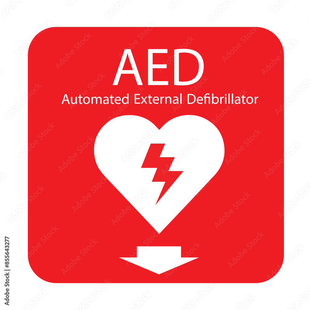 AED,automated external defibrillator aed sign with heart AED,automated external defibrillator aed sign with heart
