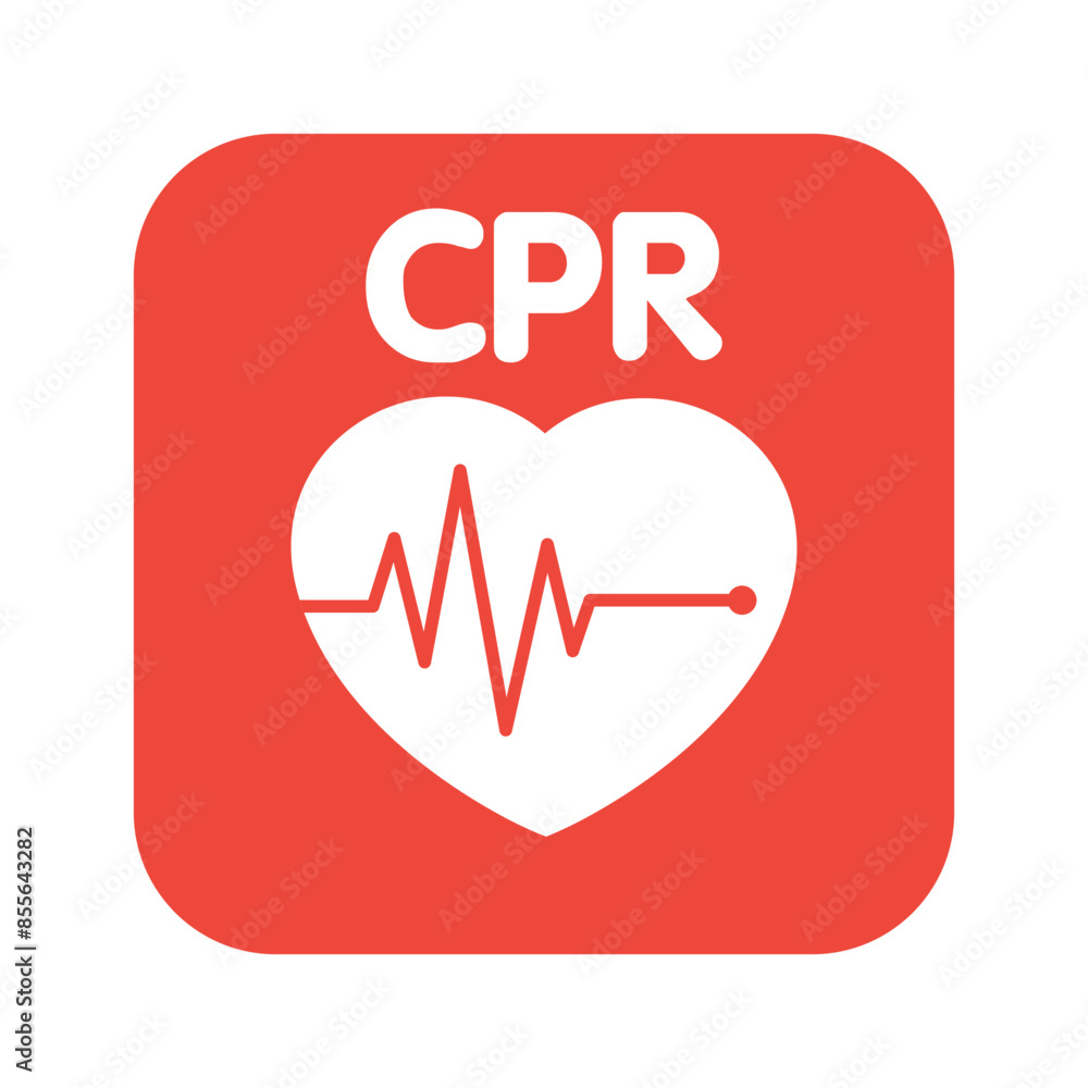 heart cpr medical icon vector design heart cpr medical icon vector design