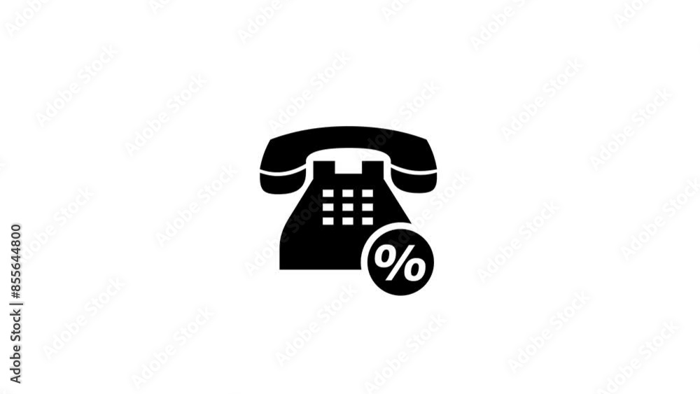 phone and %icon video on white background phone and %icon video on white background