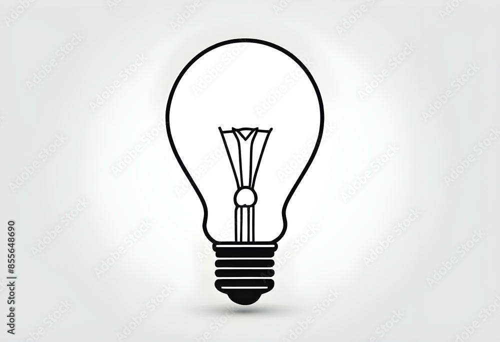 A light bulb icon white background isolated icon logo for light bulb flat style light bulb A light bulb icon white background isolated icon logo for light bulb flat style light bulb