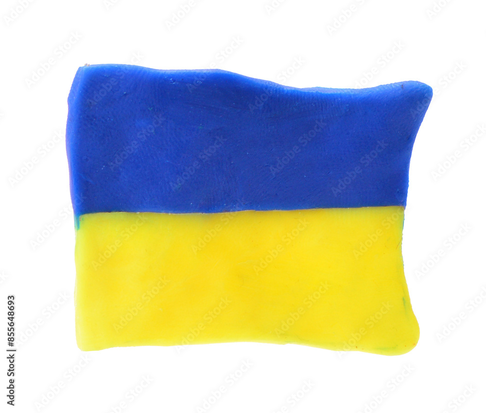 Obraz premium Ukraine flag isolated on white