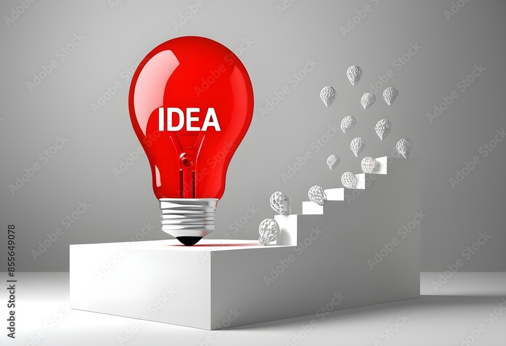Idea in 3d render for graphic asset web presentation or other Idea in 3d render for graphic asset web presentation or other