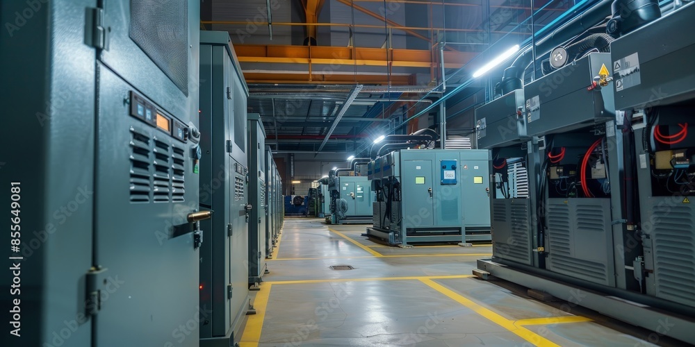 Industrial Generator Room Ready for Operation Industrial Generator Room Ready for Operation