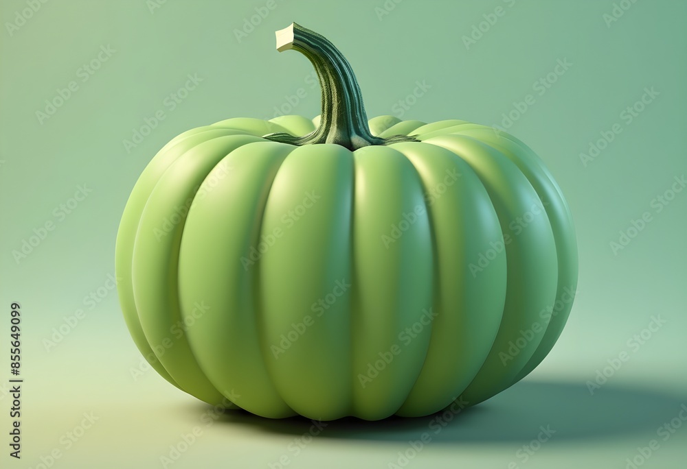 Green Pumpkin 3d illustration Green Pumpkin 3d illustration
