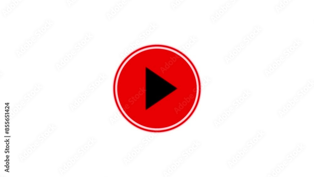 play icon, video play icon for website and mobile design animation on white background. play icon, video play icon for website and mobile design animation on white background.