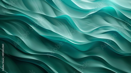 Wallpaper Mural An abstract wallpaper with a mix of green and teal gradients, dynamic blurs, and wave-like patterns. The bright, contrasted lighting adds a striking effect to the design. Torontodigital.ca