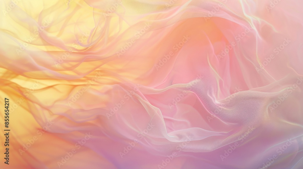 An abstract wallpaper showcasing pastel gradients of pinks and yellows, ethereal blurs, organic patterns emerging from the gradient, and gentle, diffused lighting for a serene atmosphere. An abstract wallpaper showcasing pastel gradients of pinks and yellows, ethereal blurs, organic patterns emerging from the gradient, and gentle, diffused lighting for a serene atmosphere.