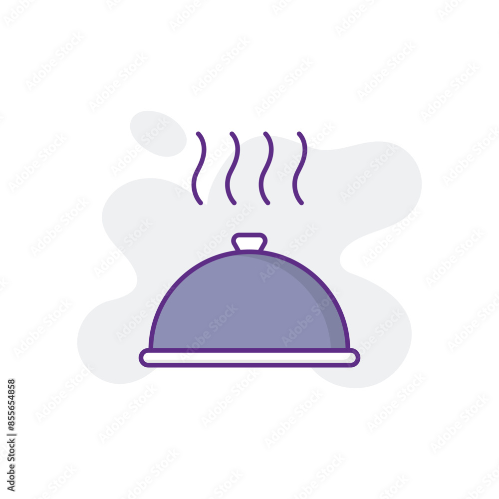Hot Meal icon design with white background stock illustration Hot Meal icon design with white background stock illustration
