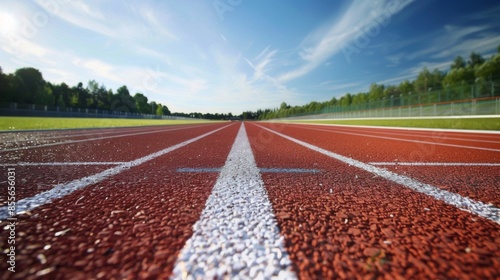 Running track road close up illustration generated by ai