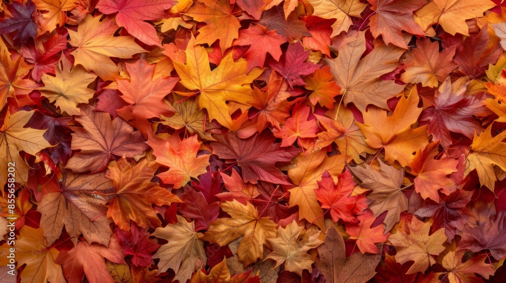 Autumn leaves background illustration generated by ai Autumn leaves background illustration generated by ai