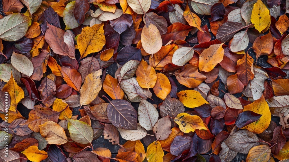 Autumn leaves background illustration generated by ai Autumn leaves background illustration generated by ai