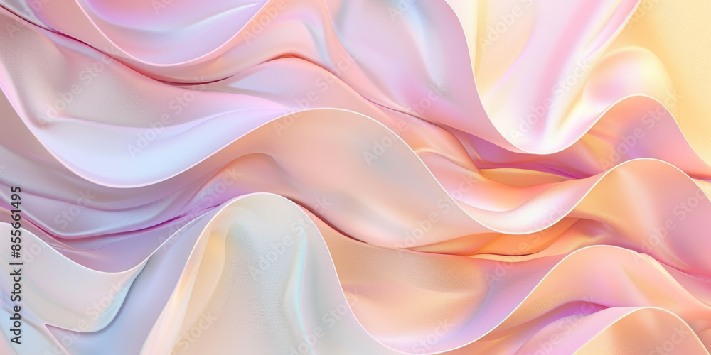 Abstract fluid shapes in soft pastel colors of pink, peach, and lavender, creating a gentle and harmonious visual flow
Abstract fluid shapes in soft pastel colors of pink, peach, and lavender, creating a gentle and harmonious visual flow