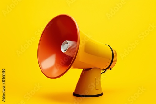 a yellow and orange megaphone © Nina