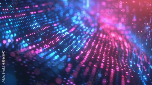 Wallpaper Mural Binary code background illustration generated by ai Torontodigital.ca