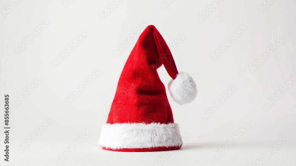 Christmas santa hat illustration generated by ai Christmas santa hat illustration generated by ai