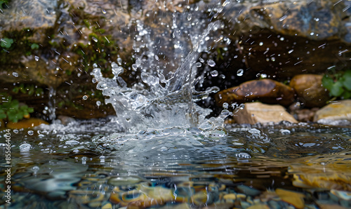 Wallpaper Mural fresh water splashes Torontodigital.ca