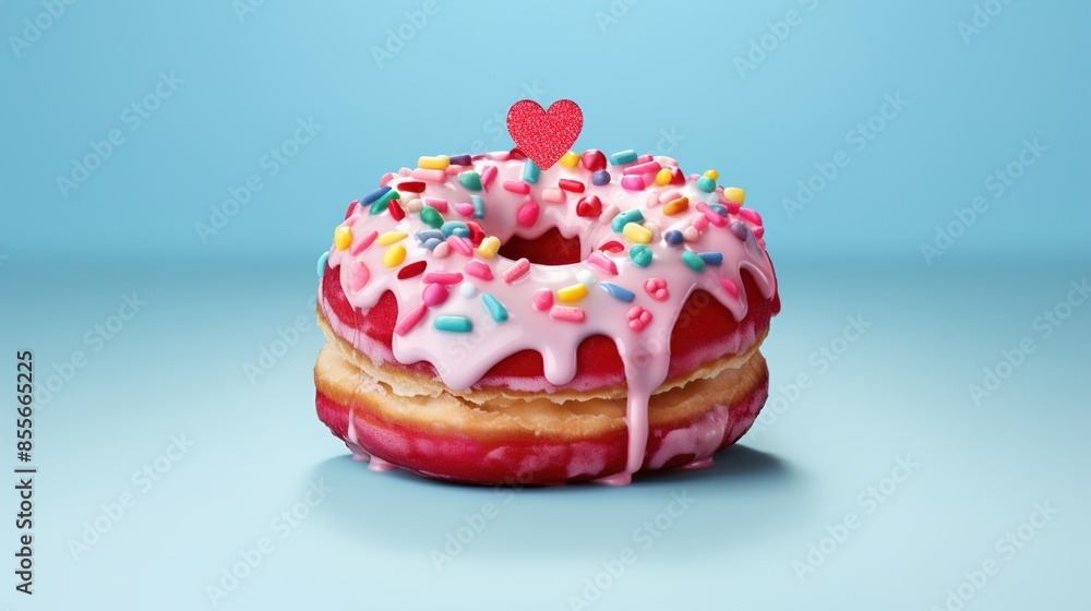 donut with sprinkles donut with sprinkles
