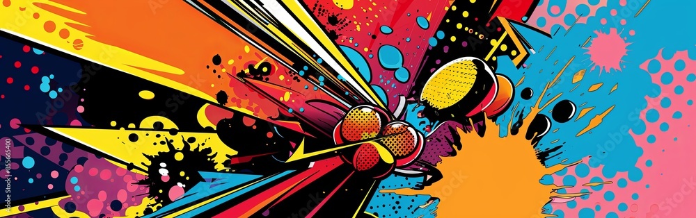 Colorful Abstract Pop Art Explosion Colorful Abstract Pop Art Explosion