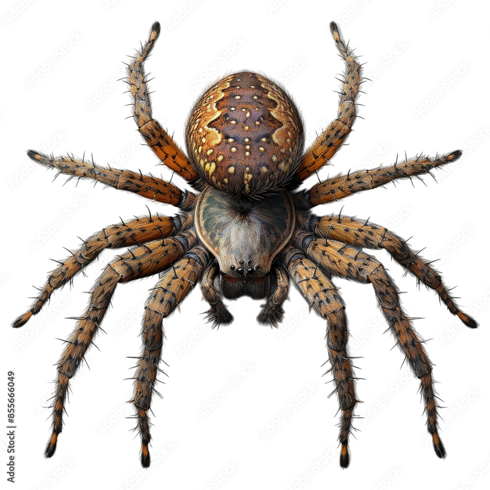 Detailed Close-Up of Spider on Transparent Background
Detailed Close-Up of Spider on Transparent Background