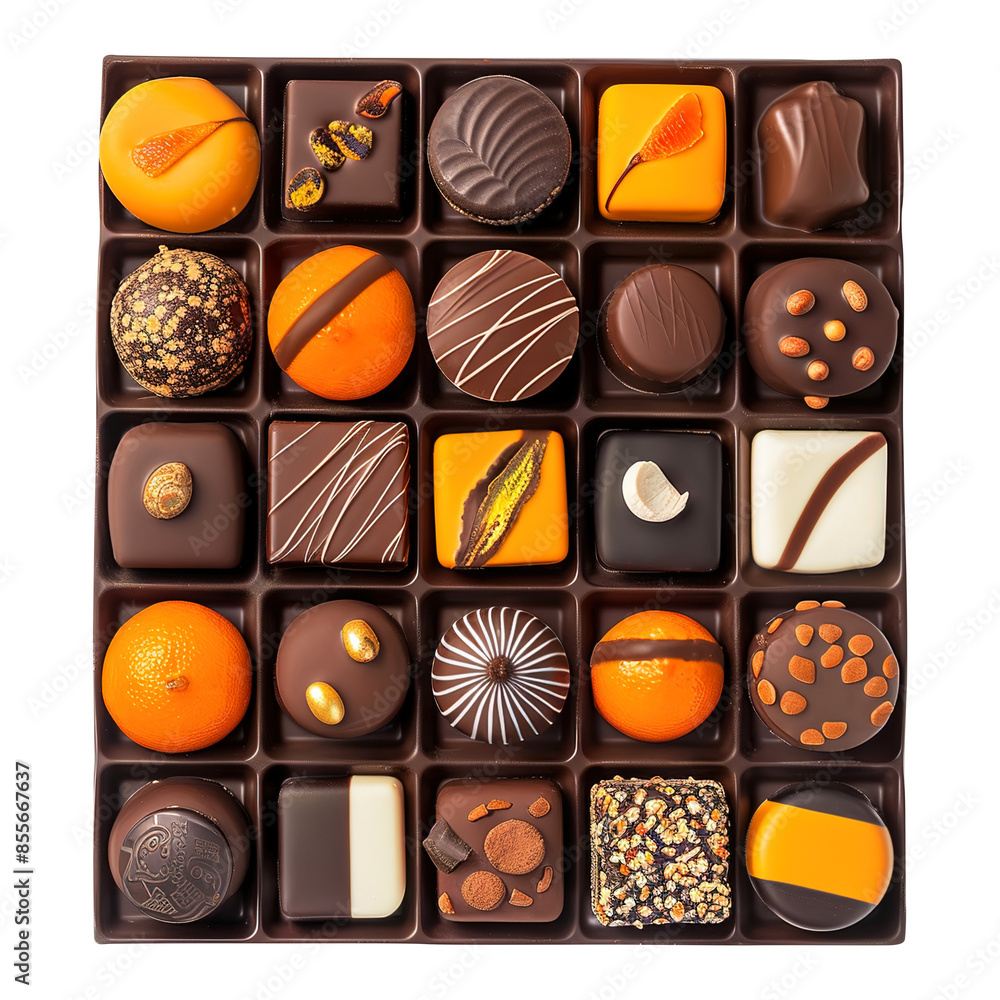 Chocolate Gift Box isolated on white background remove png, Clipping Path Chocolate Gift Box isolated on white background remove png, Clipping Path