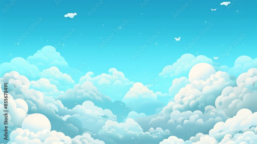 Clouds sky background illustration generated by ai Clouds sky background illustration generated by ai