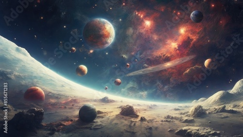 planet in space