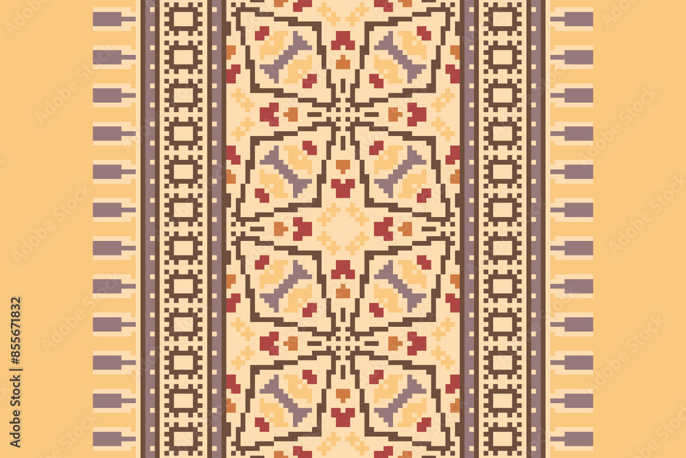 Ethnic pattern vector background. seamless pattern traditional, Design for background, wallpaper, Batik, fabric, carpet, clothing, wrapping, and textile. ethnic pattern Vector illustration. Ethnic pattern vector background. seamless pattern traditional, Design for background, wallpaper, Batik, fabric, carpet, clothing, wrapping, and textile. ethnic pattern Vector illustration.