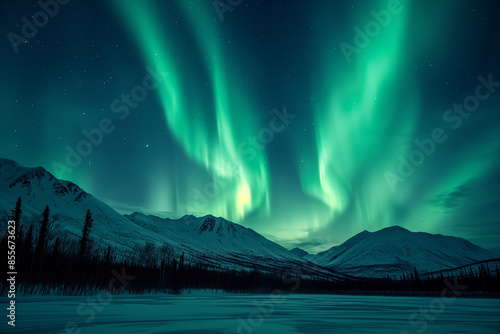 Aurora Borealis Whispers, Enchanting Northern Lights Dance in the Sky, Breathtaking Northern Lights wallpaper, Aurora Borealis Illuminates the Night, Mystical colorful Sky Across the Horizon banner