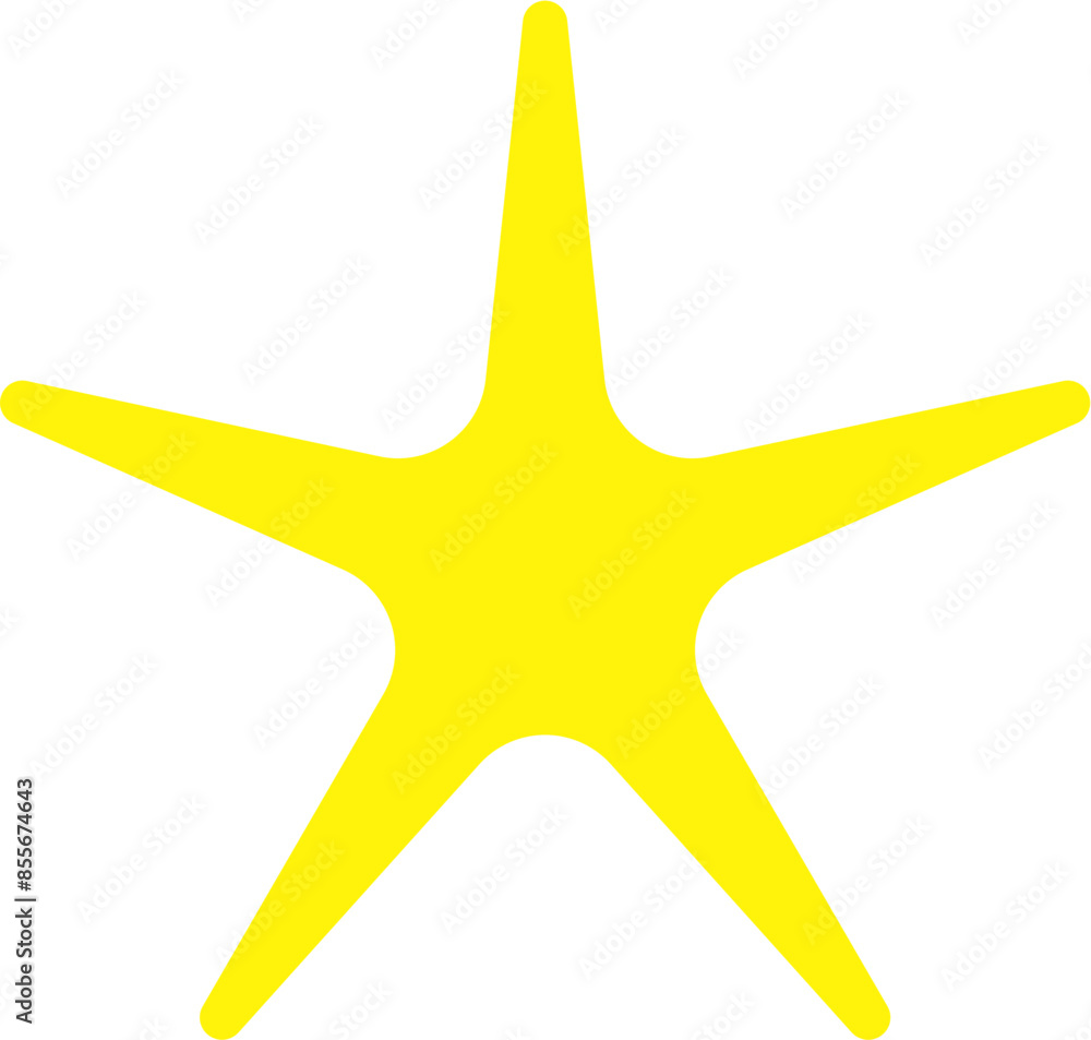 Obraz premium Golden star isolated on white background.