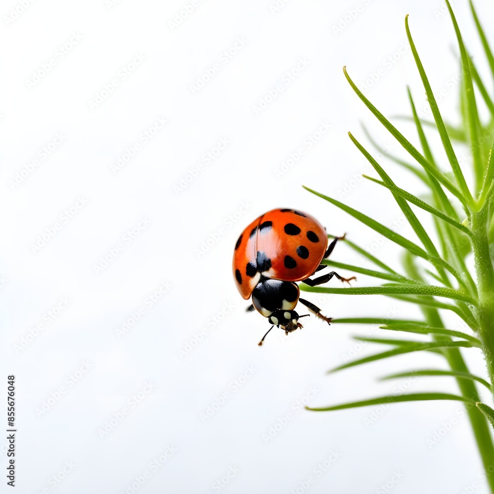 beautiful ladybug on white background beautiful ladybug on white background