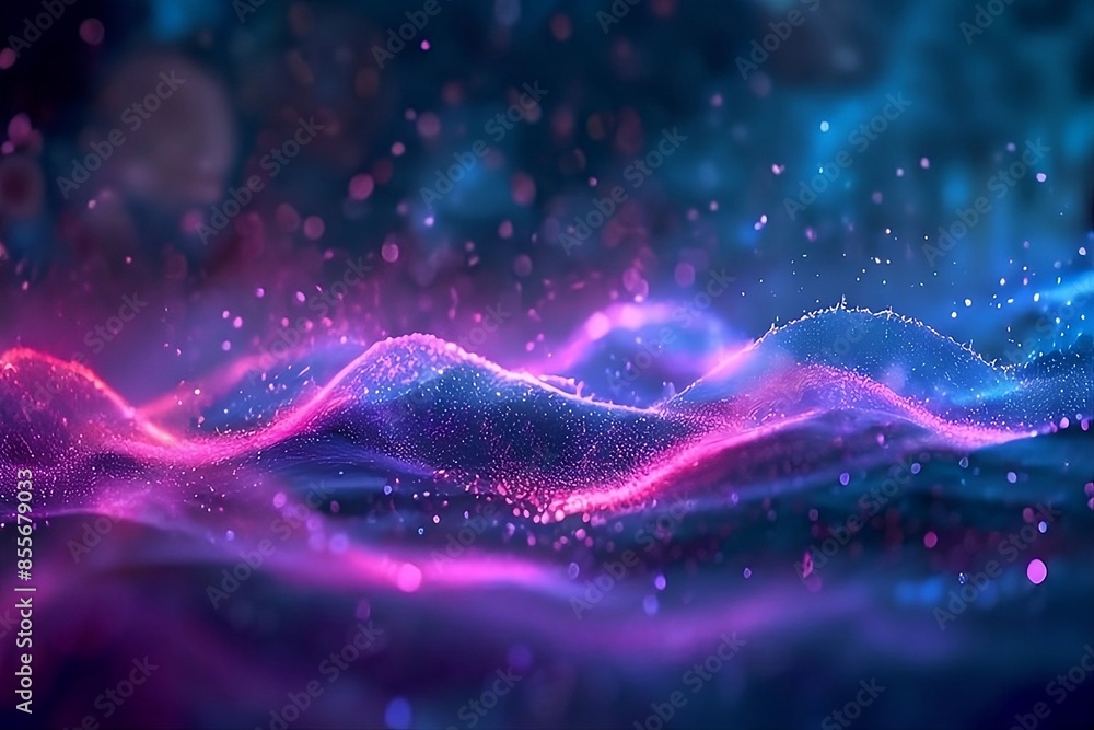 blue and purple particle abstract background. blue and purple particle abstract background.