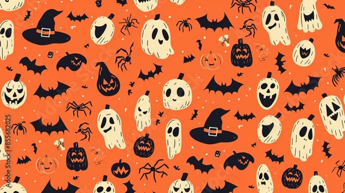 Halloween pattern wallpaper