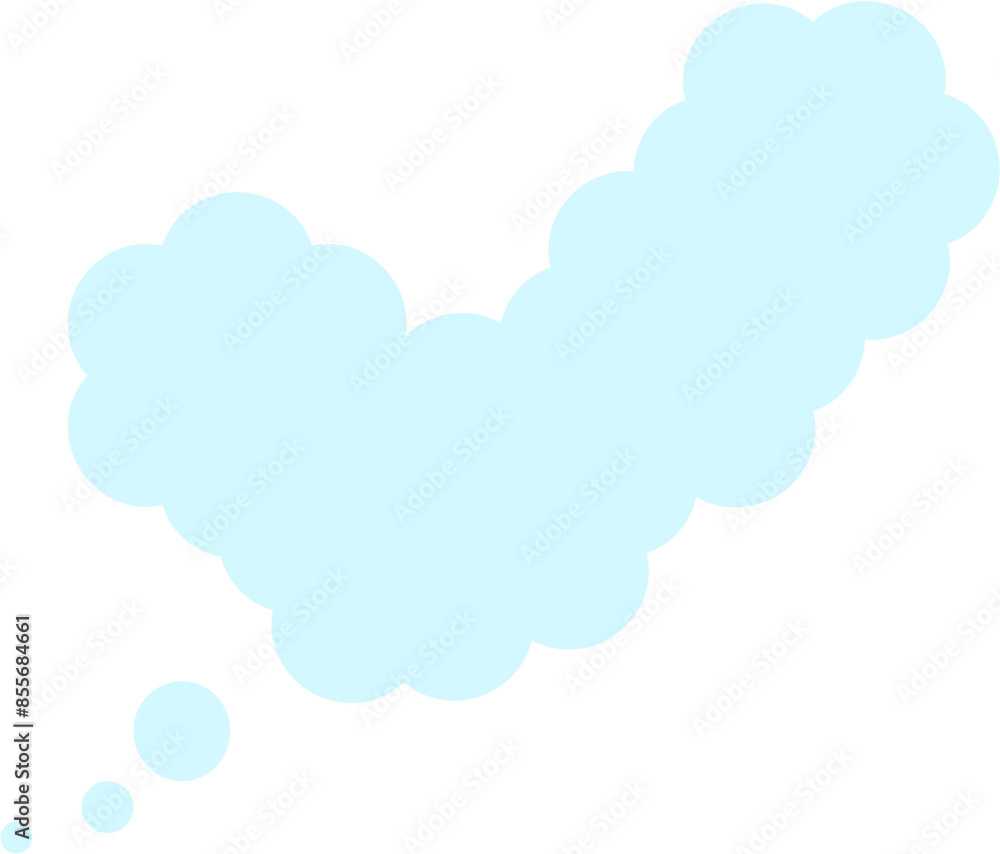 Obraz premium Cloud cartoon symbol illustration.
