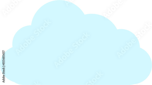 Cloud computing concept on blue background.
