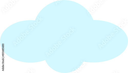 Cloud computing concept on blue background.
