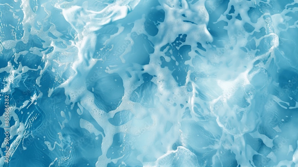 Obraz premium Sea waves top view background illustration generated by ai