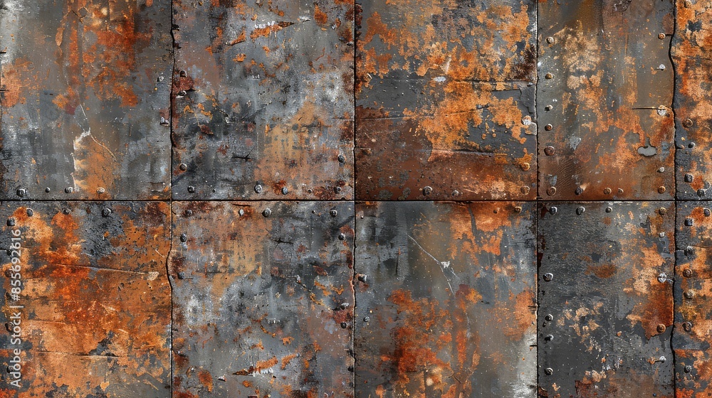 Grunge textured brown background on weathered metal wall Grunge textured brown background on weathered metal wall