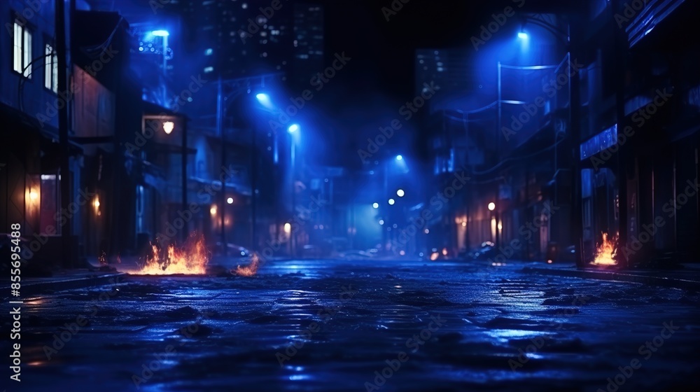 Obraz premium night in the city