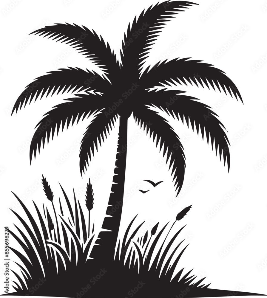 palm tree silhouette palm tree silhouette