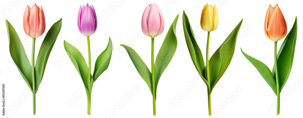 Obraz premium Tulip png on transparent background