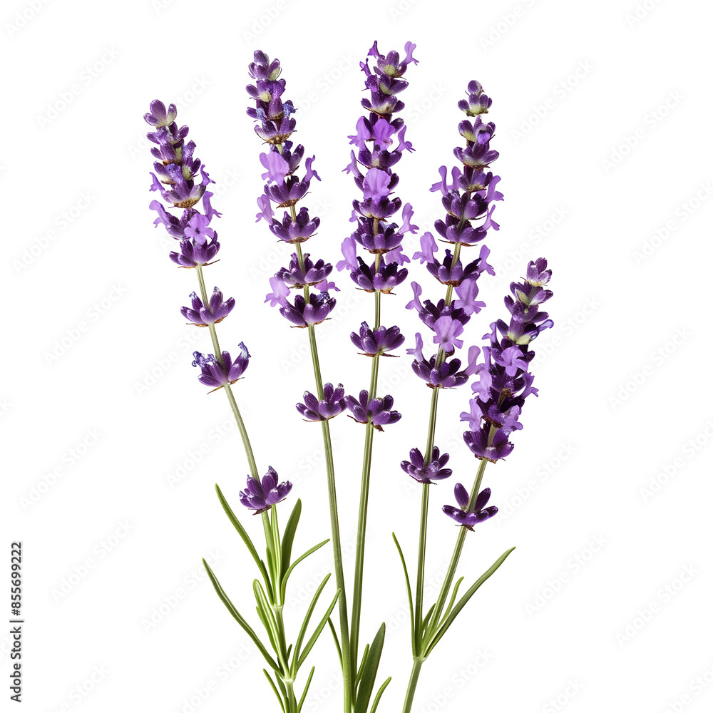 Naklejka premium lavender flowers isolated png transparent background