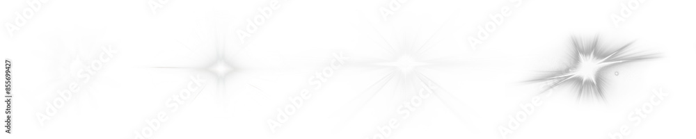 Obraz premium Light flare effect png element set on transparent background
